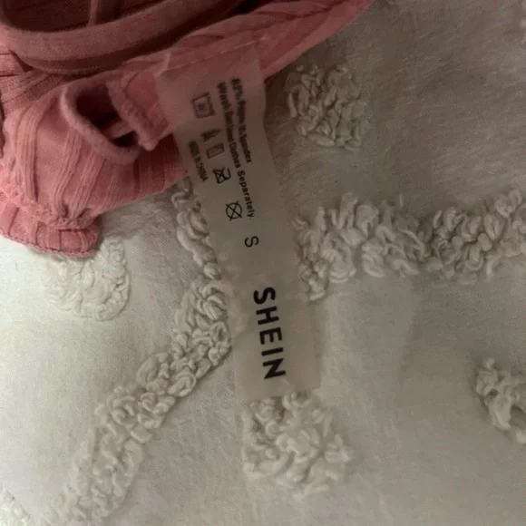 SHEIN Pink Ribbed Bikini Set - Picture 4 of 4